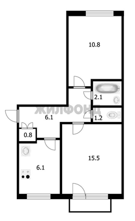 
  Продается 2-комн. квартира 42.4 м². Фото 11.