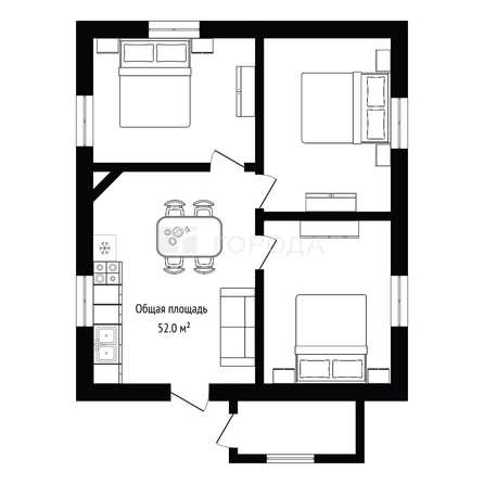 
  Продается дом 52 м². Фото 2.
