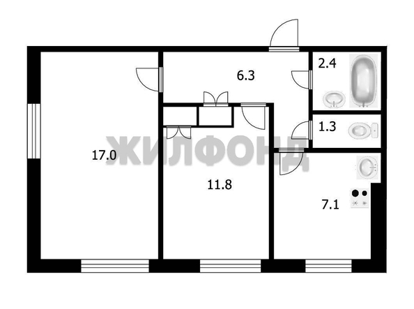 
  Продается 2-комн. квартира 47 м². Фото 29.