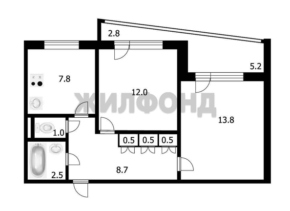
  Продается 2-комн. квартира 47.3 м². Фото 16.