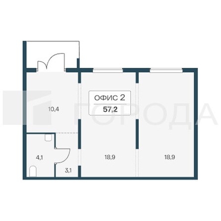 
  Продается офис 57.2 м², в ЖК Квартал Сосновый бор, дом 1. Фото 6.