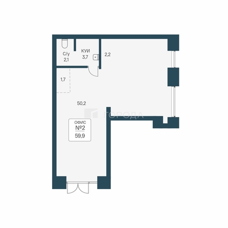 
  Продается офис 59.9 м². Фото 8.