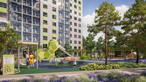 
  Продается 2-комн. квартира 52.84 м², в ЖК Эко-квартал на Кедровой, дом 5. Фото 2.