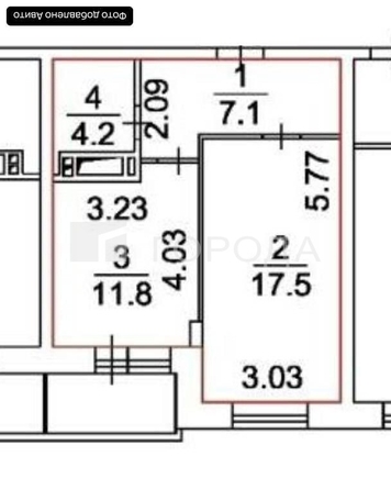 
  Продается 1-комн. квартира 42 м², в ЖК Марсель, 6 этап. Фото 25.