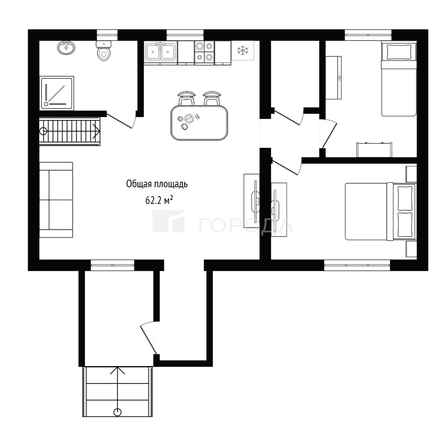 
  Продается коттедж 62.2 м². Фото 51.