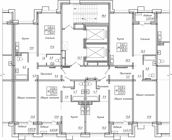 
  Продается 1-комн. квартира 41.5 м², в ЖК Гренландия, Лес дом №5. Фото 2.