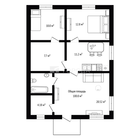 
  Продается дом 100 м². Фото 7.