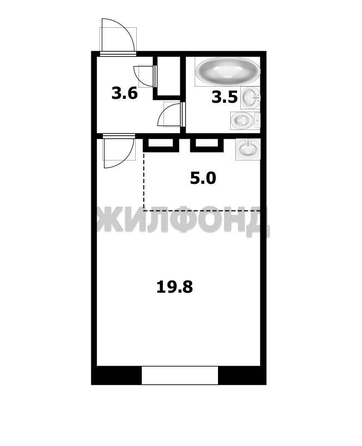 
  Продается 1-комн. квартира 32.6 м². Фото 10.