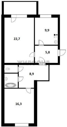 
  Продается 2-комн. квартира 69.1 м². Фото 9.