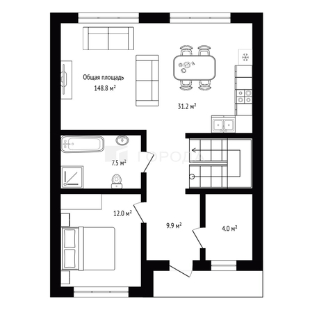 
  Продается коттедж 148.8 м², в КП Сибирские просторы. Фото 33.