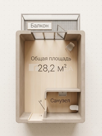 
  Продается студия 28.2 м². Фото 5.