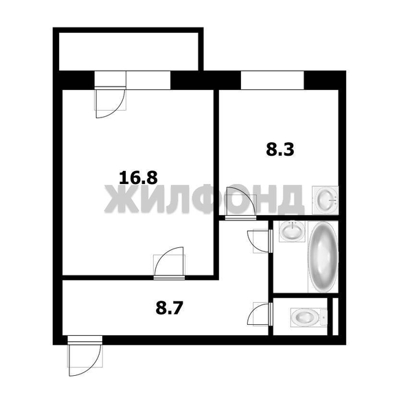 
  Продается 1-комн. квартира 37.6 м². Фото 13.