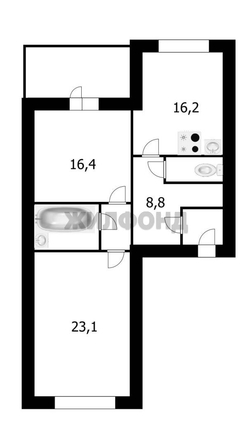 
  Продается 2-комн. квартира 72.4 м². Фото 13.