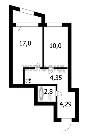 
  Продается студия 39.2 м². Фото 2.