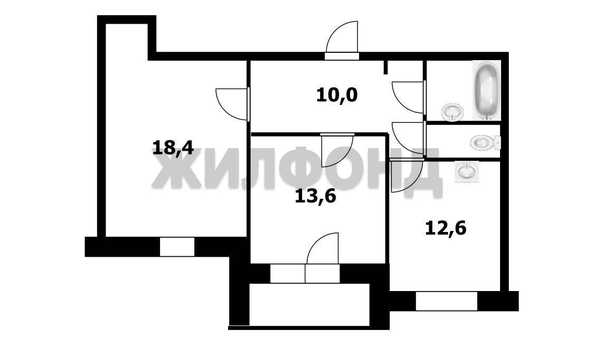 
  Продается 2-комн. квартира 59.9 м². Фото 6.