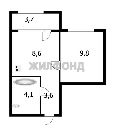 
  Продается 1-комн. квартира 29.4 м². Фото 19.