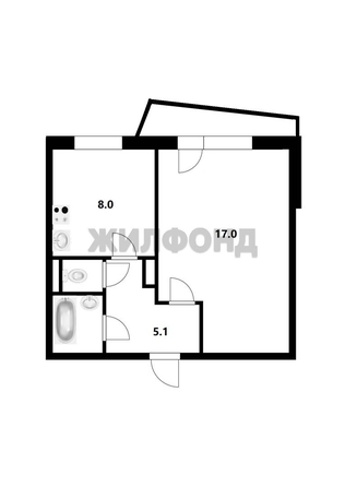 
  Продается 1-комн. квартира 33.9 м². Фото 10.