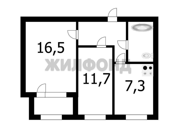 
  Продается 2-комн. квартира 45.6 м². Фото 20.
