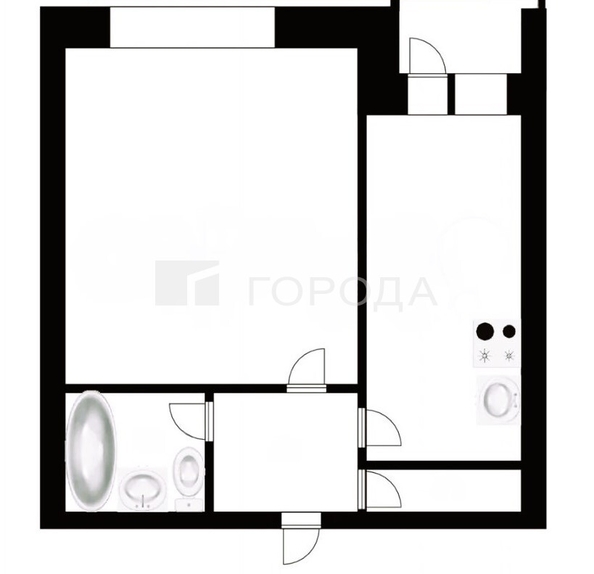 
  Продается 1-комн. квартира 35 м². Фото 22.