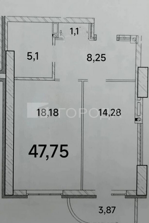 
  Продается 1-комн. квартира 47 м², в ЖК Сосны, б/с 4,3. Фото 18.