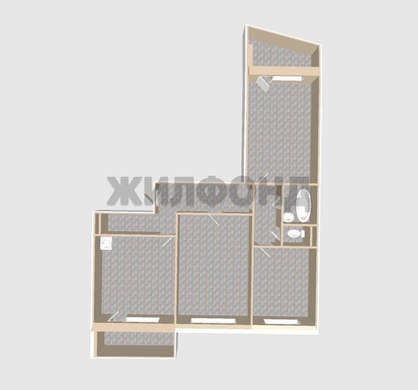 
  Продается 3-комн. квартира 72.8 м². Фото 18.