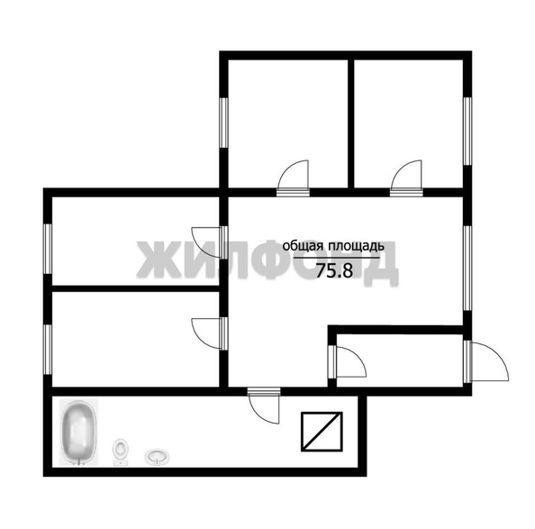 
  Продается дом 75.8 м². Фото 16.