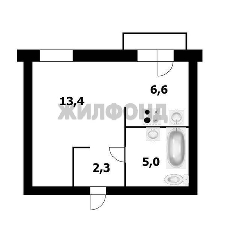 
  Продается 1-комн. квартира 27.3 м², в ЖК Дунаевский, дом 4. Фото 2.