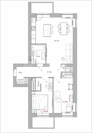 
  Продается 3-комн. квартира 69.2 м². Фото 26.