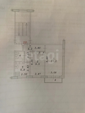 
  Продается 2-комн. квартира 42.7 м². Фото 5.