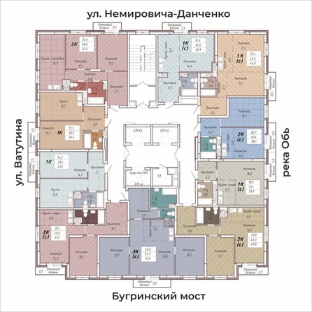 
  Продается 1-комн. квартира 38.1 м², в ЖК Тихий. Фото 28.