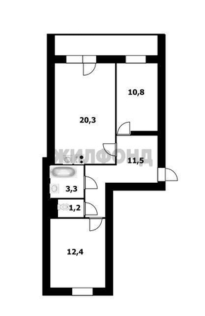 
  Продается 3-комн. квартира 60 м². Фото 17.