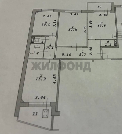 
  Продается 3-комн. квартира 73.7 м². Фото 6.