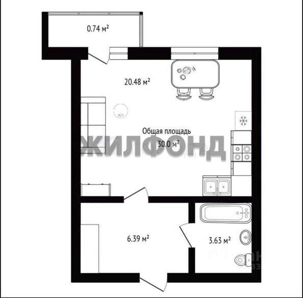 
  Продается студия 31.1 м². Фото 4.