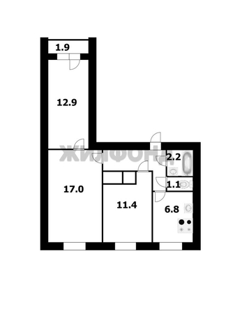
  Продается 3-комн. квартира 59.7 м². Фото 21.