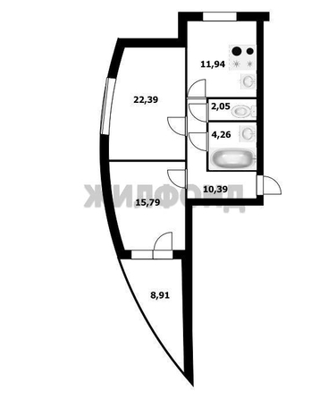 
  Продается 2-комн. квартира 66.5 м². Фото 21.