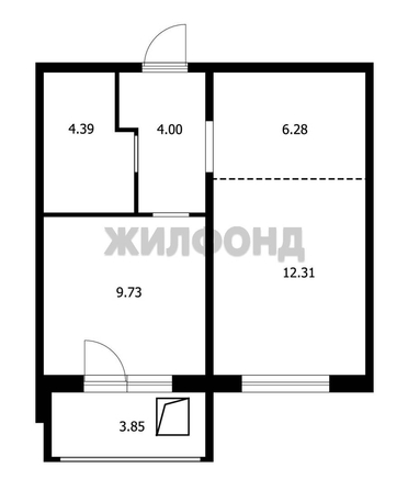 
  Продается 2-комн. квартира 36.7 м². Фото 4.