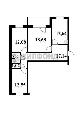 
  Продается 3-комн. квартира 76.6 м². Фото 1.