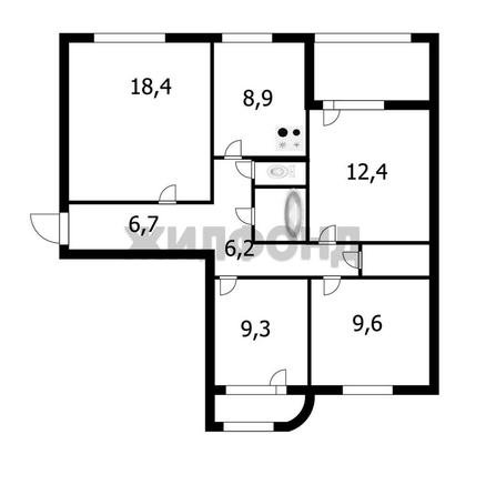 
  Продается 4-комн. квартира 77.9 м². Фото 1.