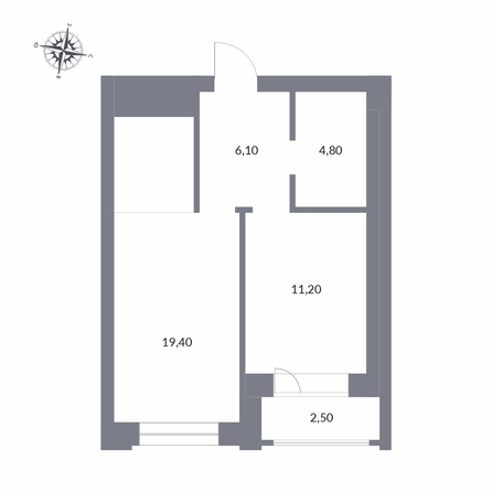 
  Продается 2-комн. квартира 44 м², в ЖК Державина, 50. Фото 1.