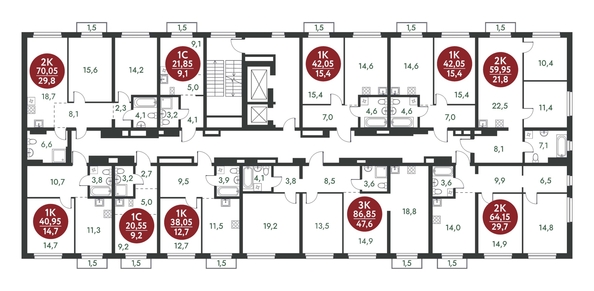 
  Продается 1-комн. квартира 42.05 м², в ЖК Скандинавские кварталы, дом 1. Фото 1.