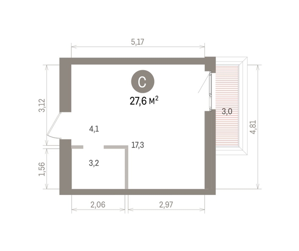 
  Продается студия 27.62 м², в ЖК Европейский берег, дом 32. Фото 1.