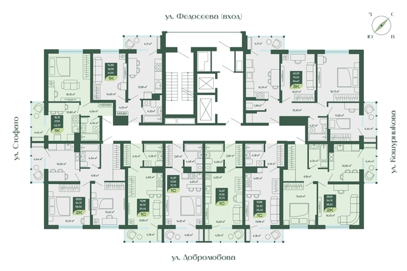 
  Продается студия 31.73 м², в ЖК Мичурин. Фото 1.