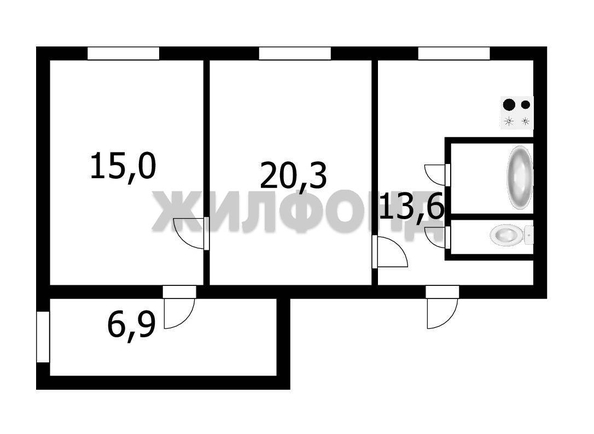 
  Продается 3-комн. квартира 61 м². Фото 15.
