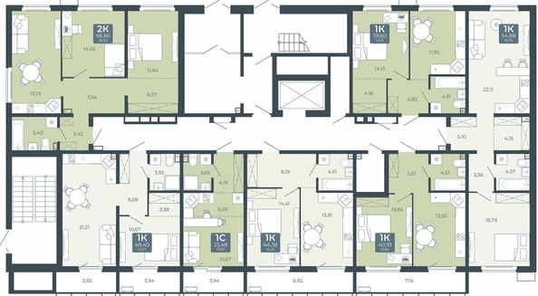 
  Продается студия 25.48 м², в ЖК Дом в Мичуринском, блок 2. Фото 1.