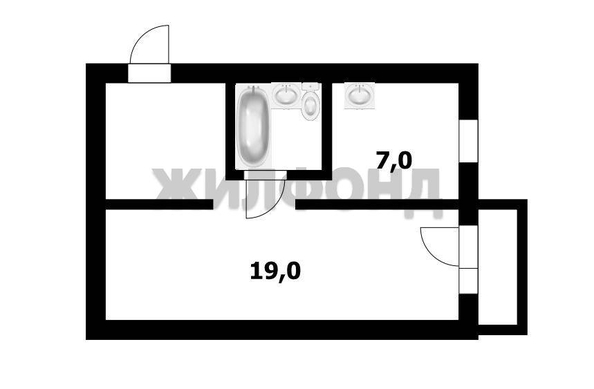 
  Продается 1-комн. квартира 30.2 м². Фото 14.
