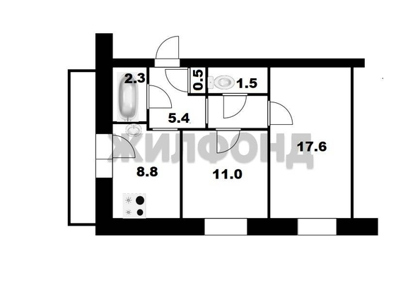 
  Продается 2-комн. квартира 51 м². Фото 17.