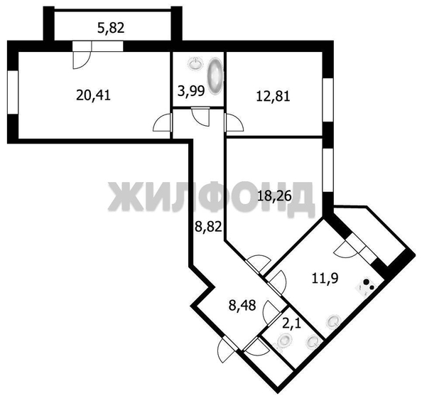 
  Продается 3-комн. квартира 90 м². Фото 11.