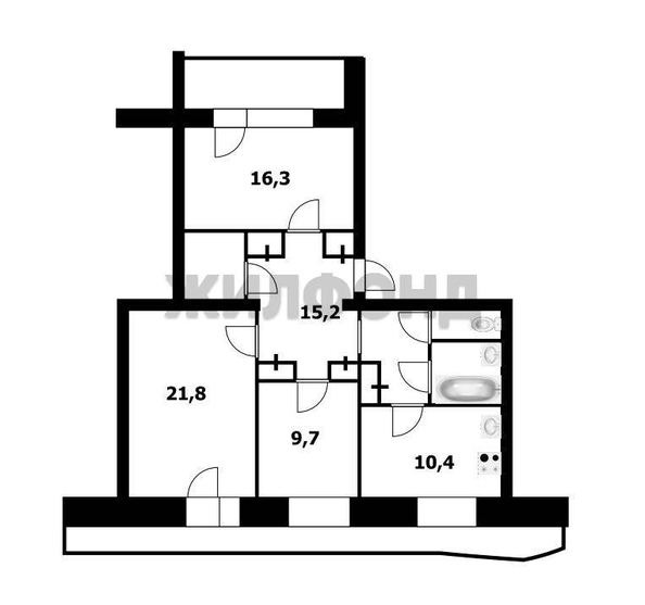
  Продается 3-комн. квартира 91 м². Фото 23.