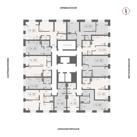 
  Продается 2-комн. квартира 55.53 м², в ЖК Ньютон, корпус 1. Фото 1.