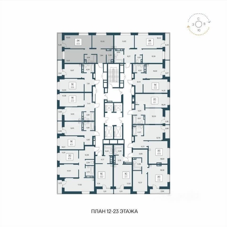 
  Продается 2-комн. квартира 55.6 м², в ЖК Квартал на Игарской, дом 1 мон. Фото 5.